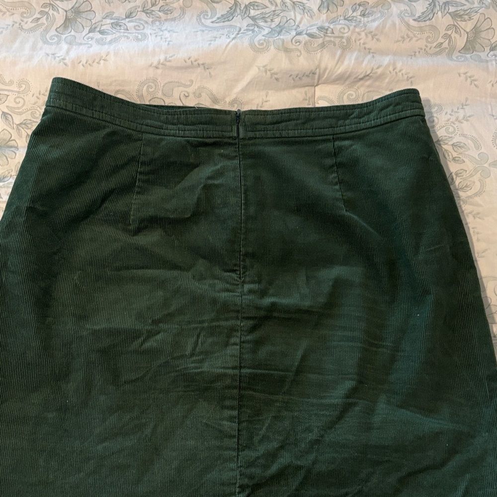 J. Crew Green Corduroy Mini Skirt - Picture 4 of 5